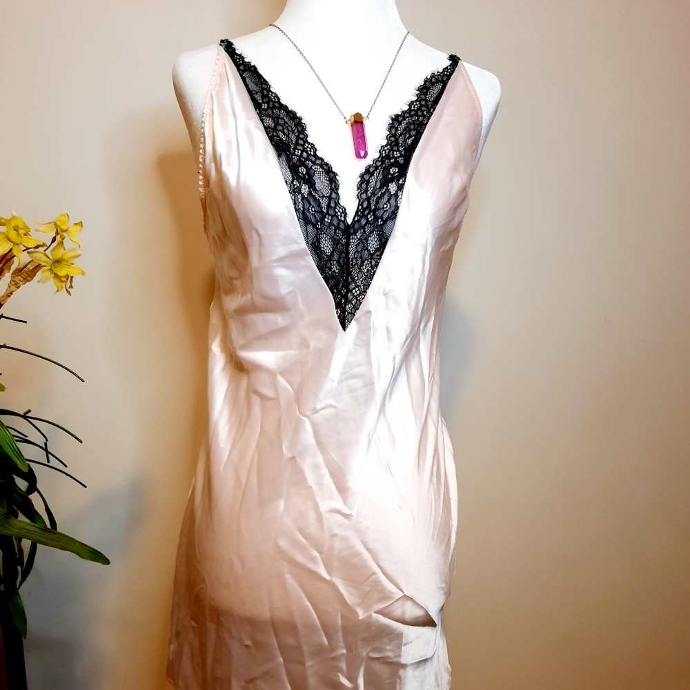 NWT La Senza Satin Lace Slip